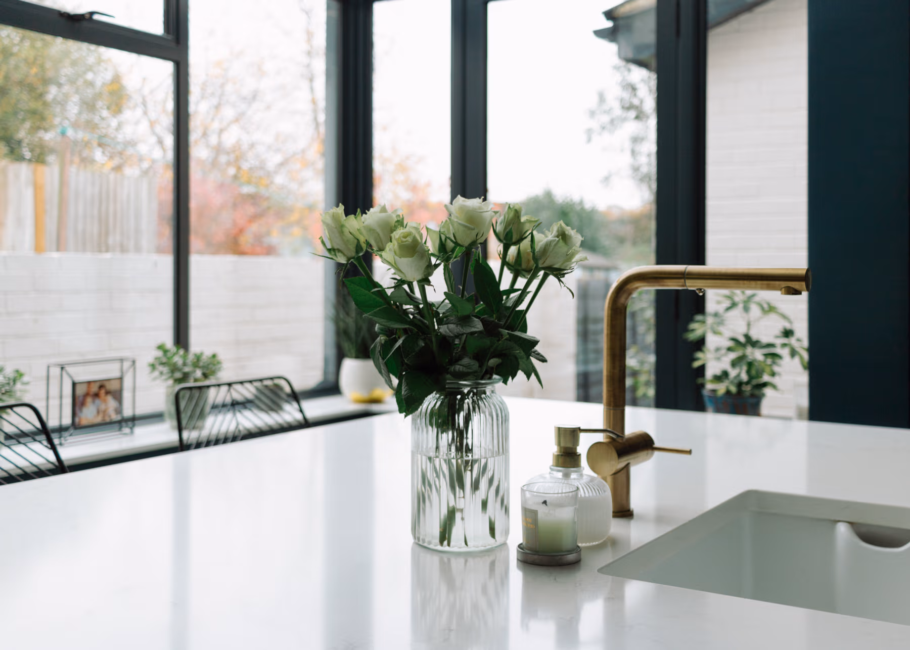 A photo of a kitchen in Cornwall Road St Albans Hertfordshire designed by bloom Interior Design