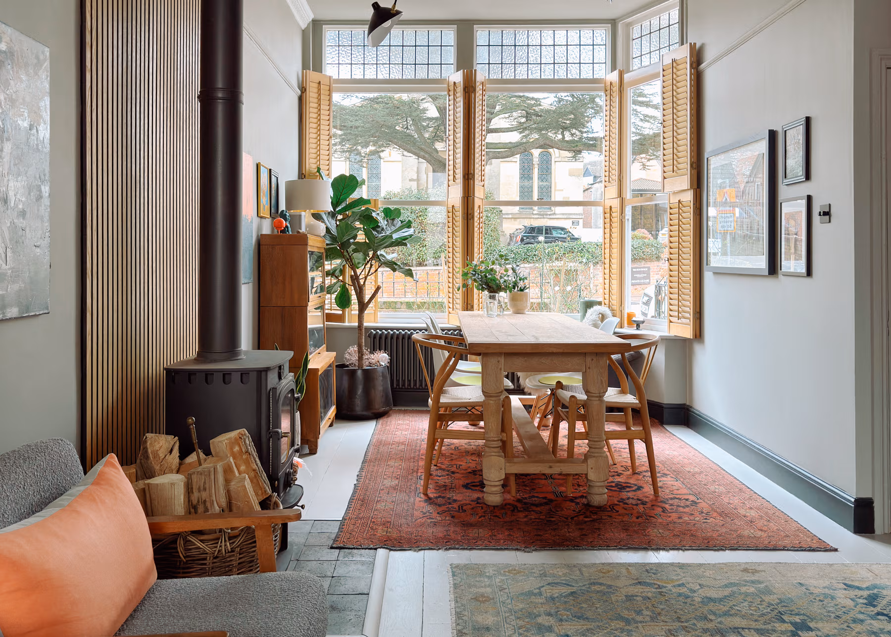 A photo of a living room in Verulam Road St Albans Hertfordshire designed by bloom Interior Design